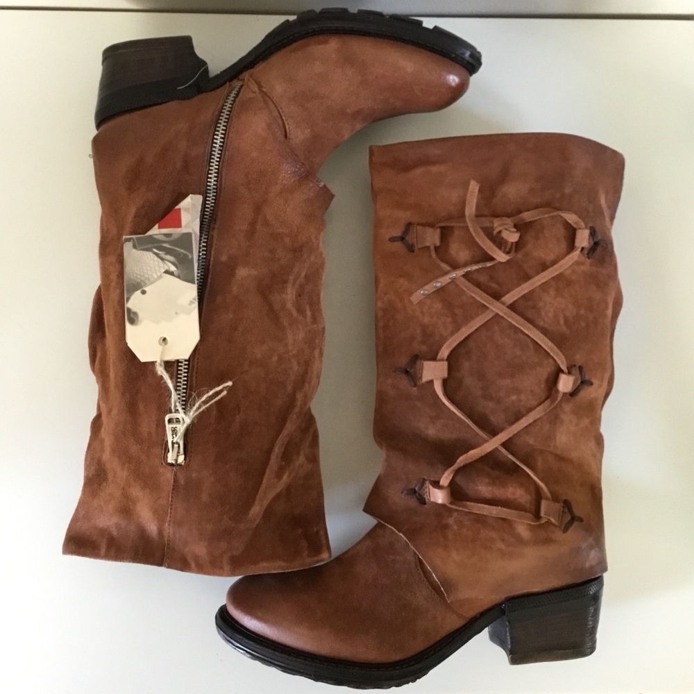 NWT A.S.98 Cullen Boots (41) 10.5  Cognac